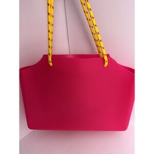P De Janeiro Beach Tote Bag Limited Edition Jelly Silicone 14.5”